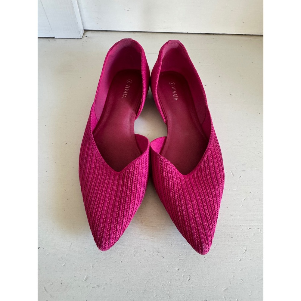 Vivaia hot pink Ari pointed toe flats size 40 (their US 9) - Picture 2 of 12